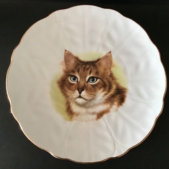 Vintage Other - Royal Staffordshire England Collection Plate Cat